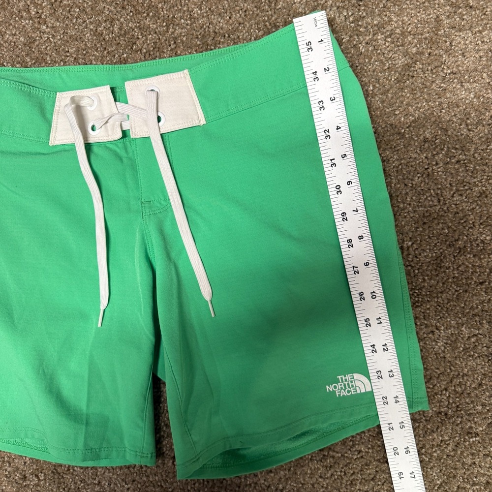 The North Face Board Shorts Women’s 4 Green Stretch Lace-Up Surfing Beach Hiking - Picture 11 of 15